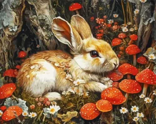Woodland Rabbit Paint By Numbers 