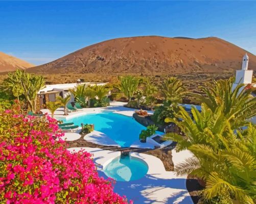 Aesthetic Lanzarote Canary Island Paint By Numbers 