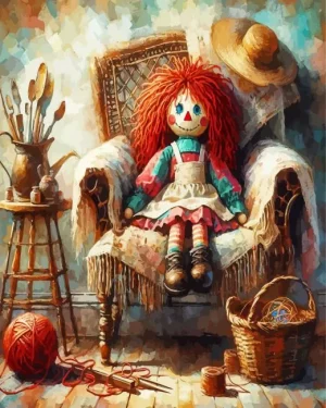Raggedy Ann Doll Paint By Numbers