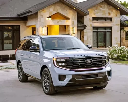 Grey Ford Expedition Paint By Numbers