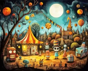 The Spooky Festival Paint By Numbers