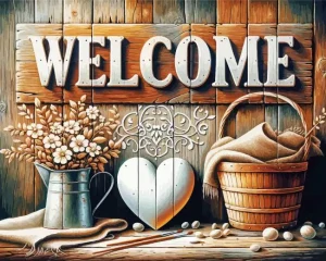 Welcome To Our Home Paint By Numbers