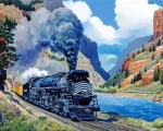 Denver and Rio Grande Western No. 3707 Paint By Number