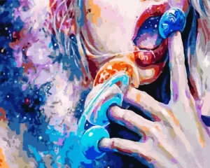 Galaxy Lady Paint By Number