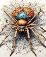 Aesthetic Tarantulas Art Paint By Numbers