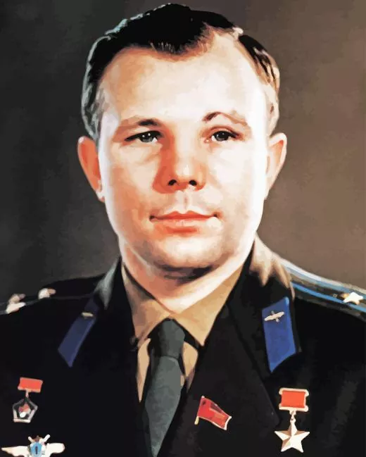 Yuri Gagarin Portrait Paint By Numbers
