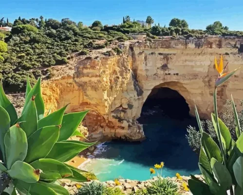 Carvoeiro Portugal Landscape Paint By Numbers 