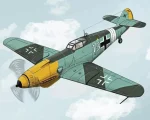 Messerschmitt Bf 109 Plane Paint By Numbers