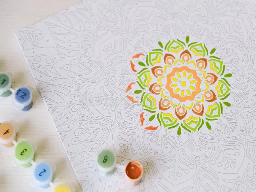 mandala painting by numbers