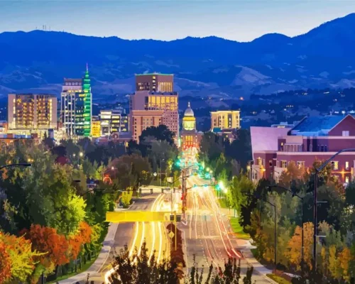 Boise Idaho Paint By Numbers 