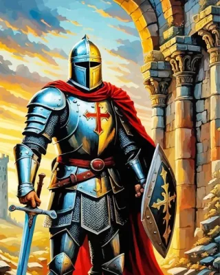 The Knight Templar Paint By Numbers