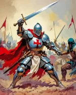 Aesthetic The Knight Templar Paint By Numbers