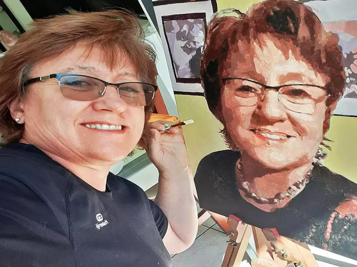 Custom Paint by Numbers Self Portrait