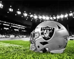 Las Vegas Raiders Helmet Paint By Numbers
