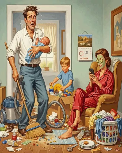 The Mask Of Motherhood Paint By Numbers