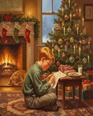 The Santa Letter Paint By Numbers