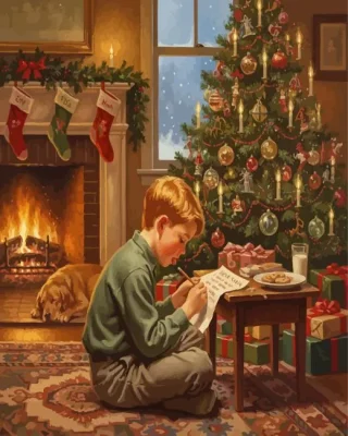 The Santa Letter Paint By Numbers