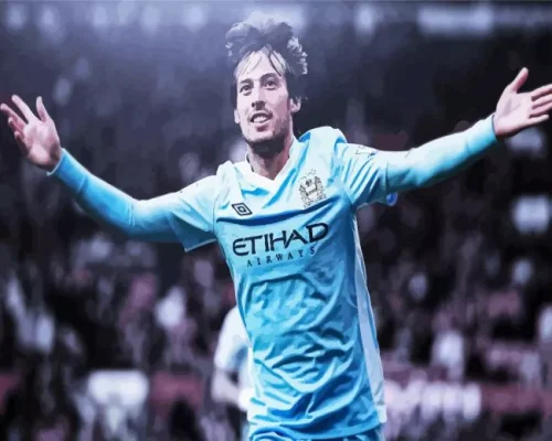 David Silva Player Paint By Numbers 