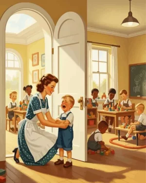 First Day of School Art Paint By Numbers