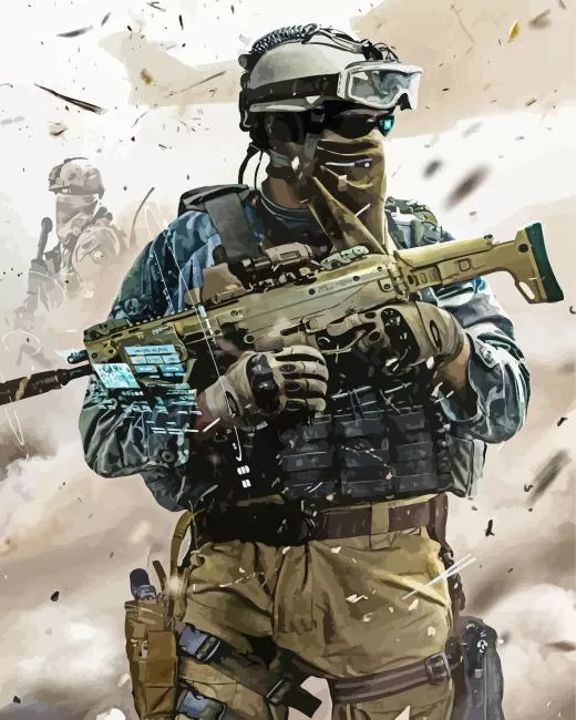 military Paint by Numbers For Adults